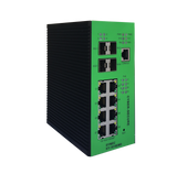 DYMEC KY-1010EMD - 12 Port, 10 Gigabit, Managed, Class 1 Division 2 Hazardous Area, Power over Ethernet +,  Industrial Ethernet Switch. SCADA - IP 40, IEEE1588v2, with DHCP Server, Din-Rail or Shelf Mount - DYMECDIRECT