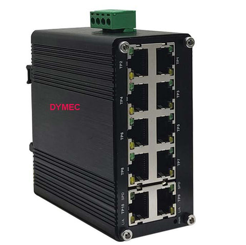 KY-IMC010G - 10 Port - Mini (Palm size) - Gigabit, Temperature Hardened,  Industrial Ethernet Switch - DYMECDIRECT